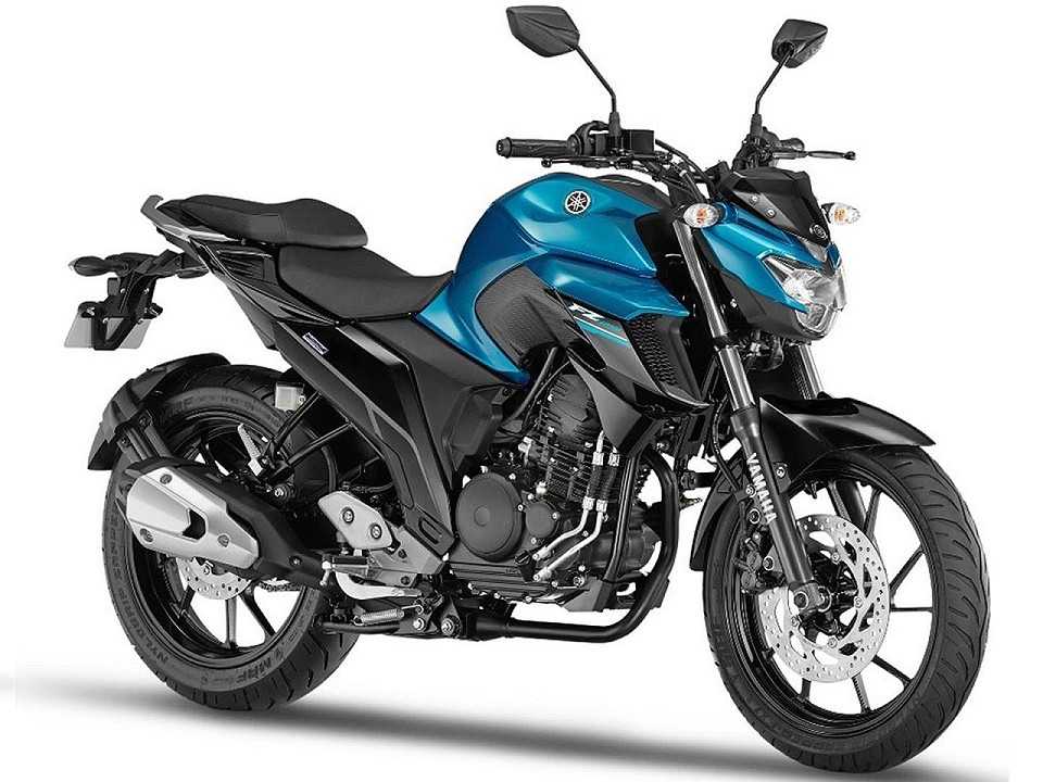 Acima a Yamaha FZ 25 comercializada na Índia que tornou-se a nova Fazer 250 no Brasil