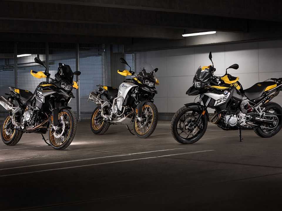 BMW F 750 GS, BMW F 850 GS e a BMW F 850 GS Adventure caracterizadas com a srie especial Edition 40 Years GS