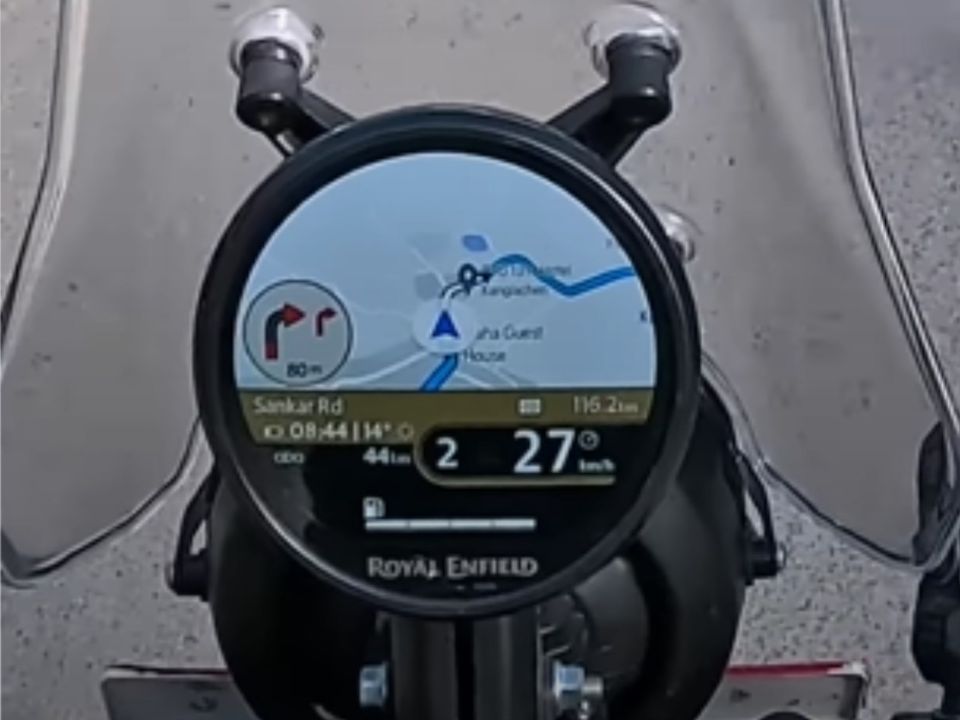 Nova painel digital da Royal Enfield Himalayan 450