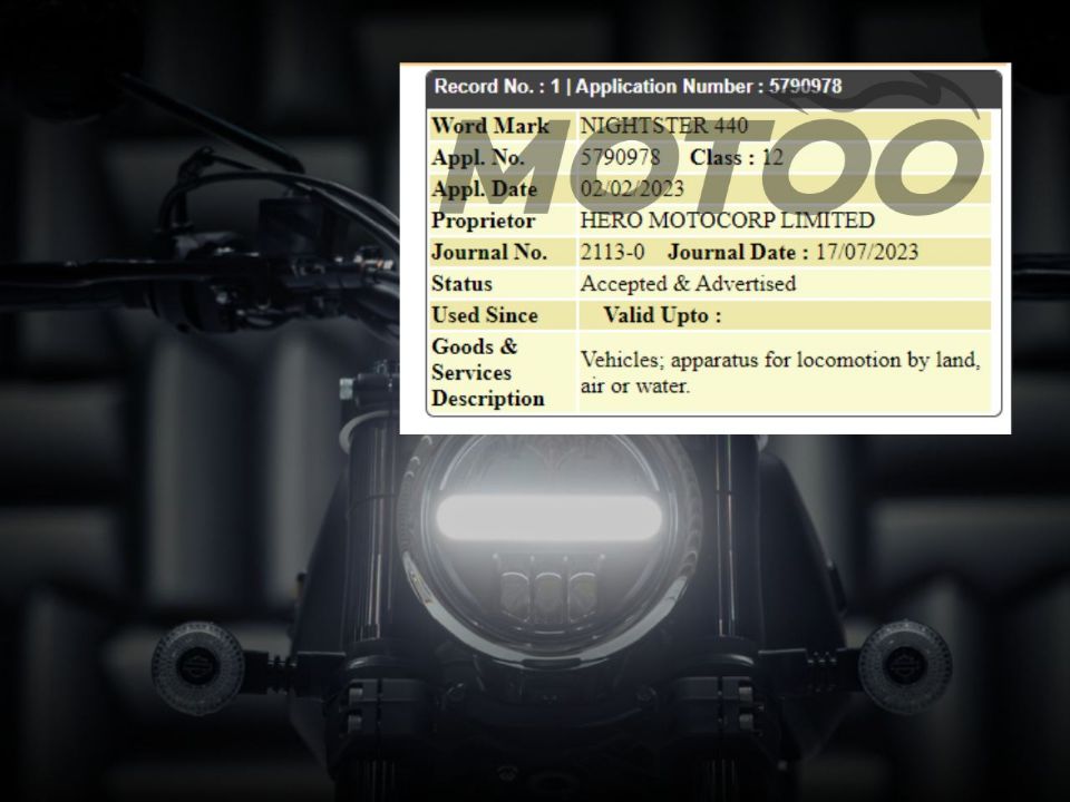 Harley-Davidson X440 e registro do nome Nightster 440