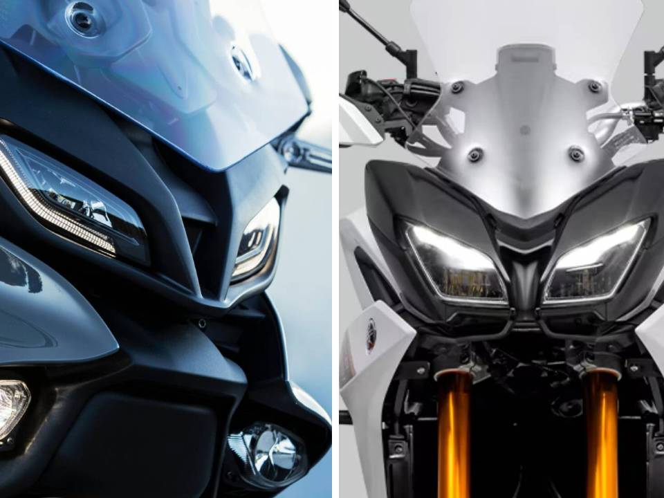 Yamaha Tracer 9 GT europeia e a Tracer 900 GT vendida no Brasil